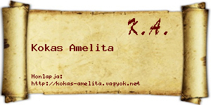 Kokas Amelita névjegykártya
